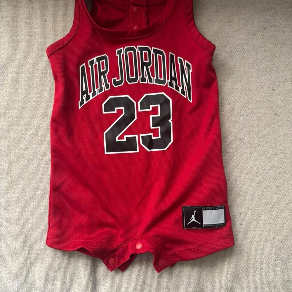 Air Jordan Red Baby Romper